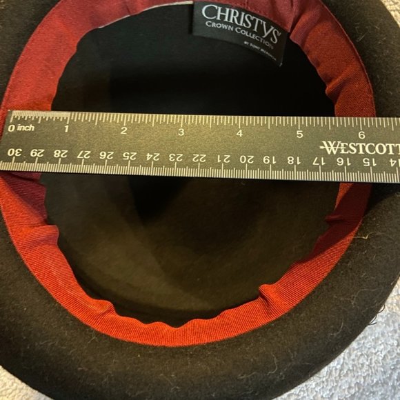 Christy's Crown Collection by Tony Merenda Black Hat Fedora - Picture 7 of 7